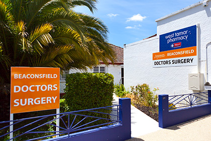 front entrance - Beaconsfield Doctors Surgery
